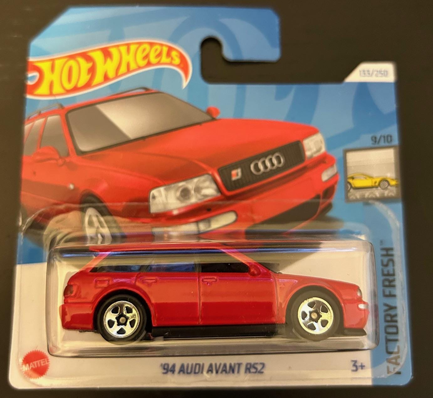 Hot Wheels 1994 Audi Avant Rs2-red With Black Interior- Factory