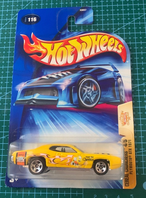 Hot Wheels 1971 Plymouth Gtx-yellow With Cheerios Graphics- 2003
