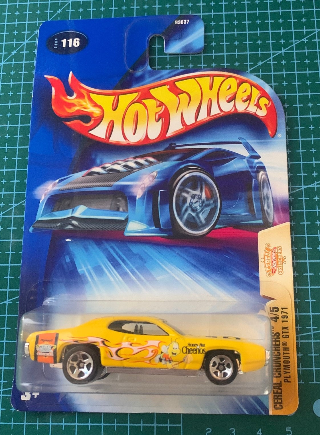Hot Wheels 1971 Plymouth Gtx-yellow With Cheerios Graphics- 2003