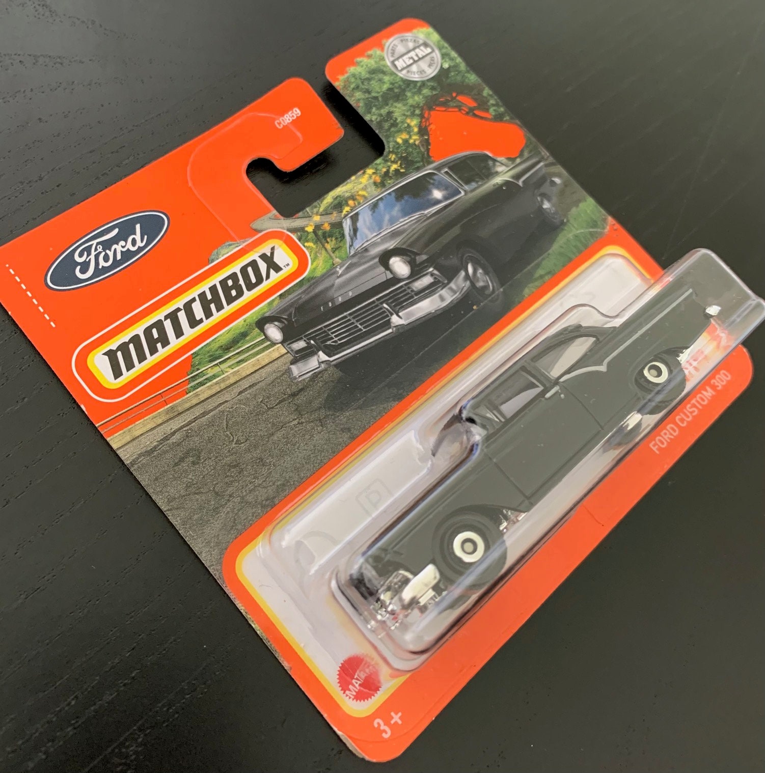 Matchbox 1957 Ford Custom 300 Coupe- Black With Black Interior