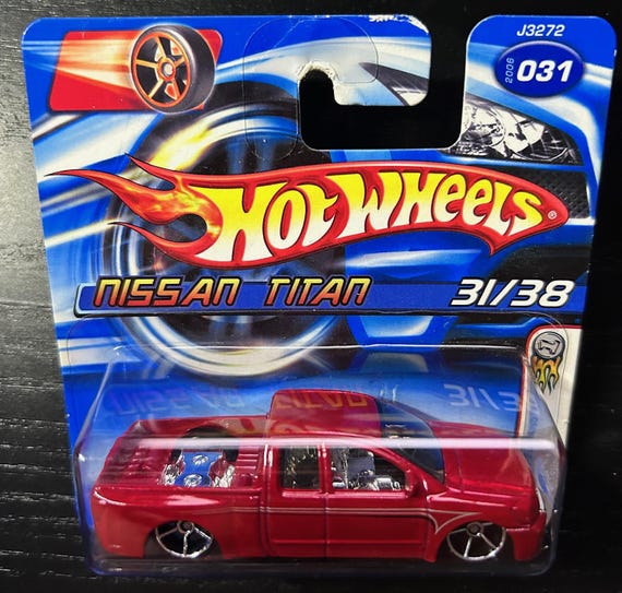 Hot Wheels Nissan Titan-burgundy/red With Chrome Interior-2006