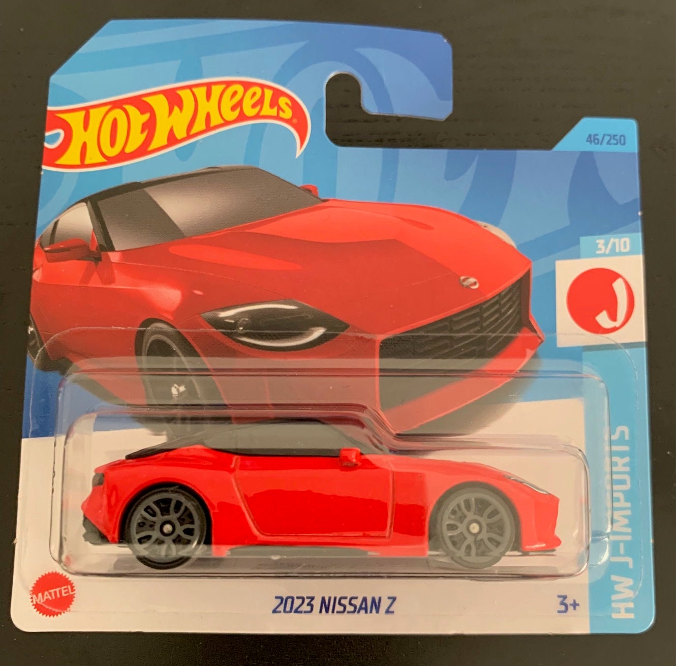 Hot Wheels 2023 Nissan Z- Red With Black Roof- Short Card -hard to
