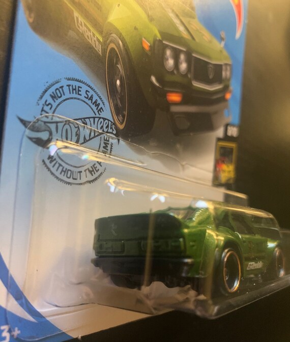 Hot Wheels Mazda RX-3 Wide Body-green Long Card-nightburnerz--hard