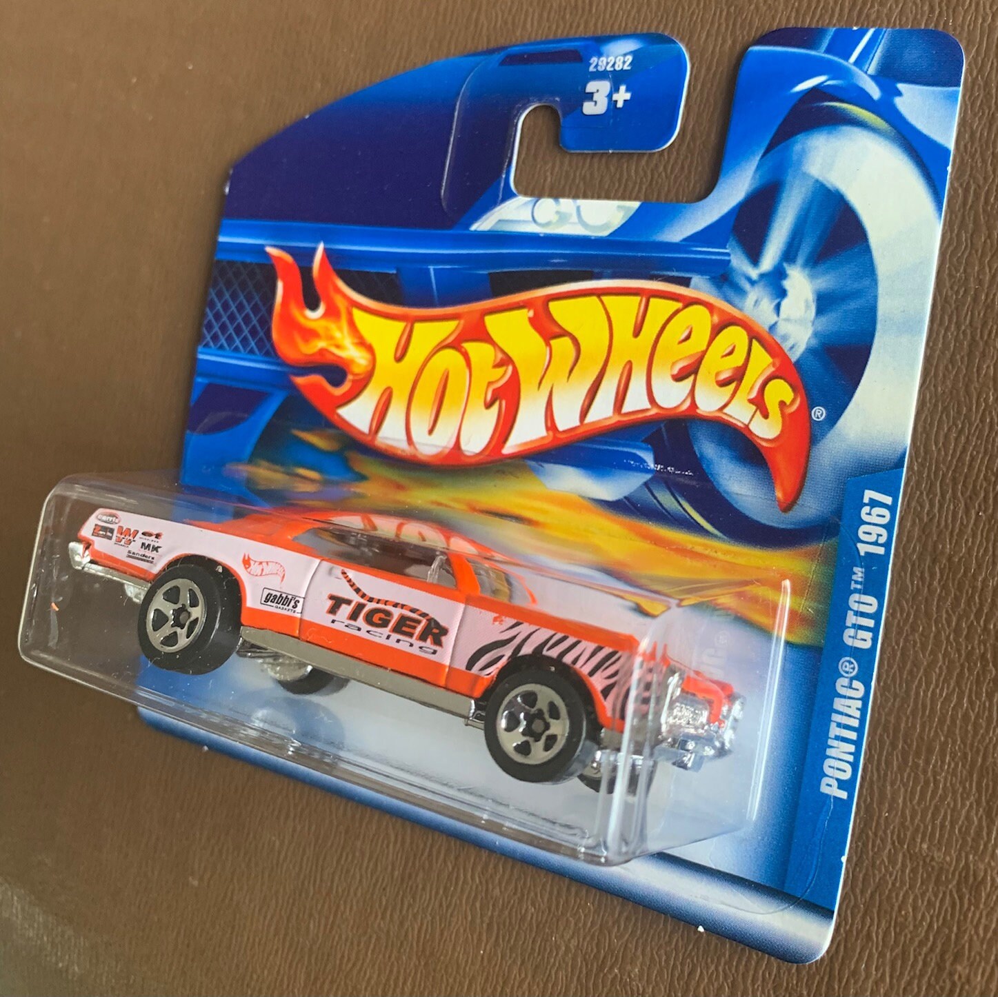 Hot Wheels 1967 Pontiac GTO- Orange With Black Interior-2001
