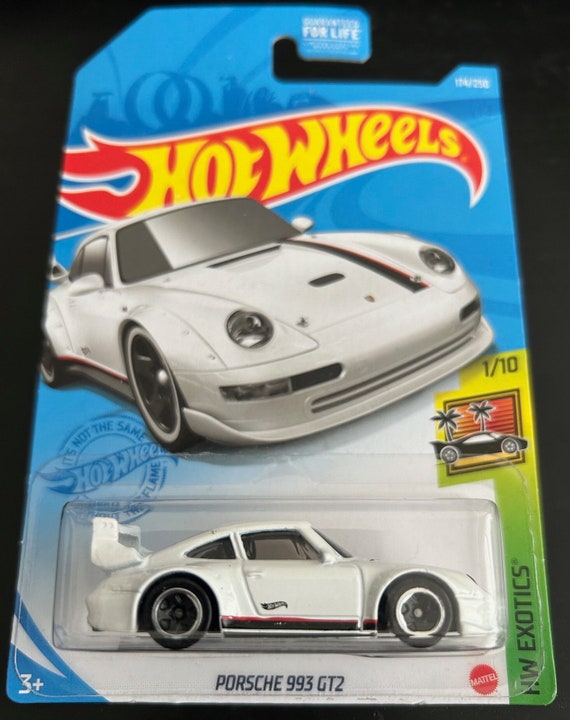 Hot Wheels Porsche 993 Gt2-white With Black Stripe-hw Exotics