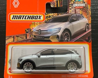 Matchbox 2022 Renault Megane- Silver With Black Roof-Short Card -Hard to Find Collector Miniature Model 1/64