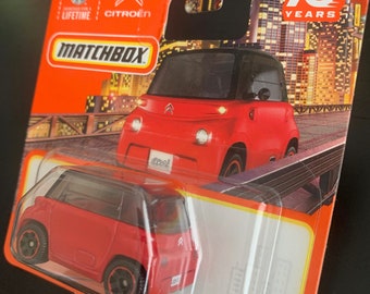 Matchbox 2021 Citroen AMI -red With Black Roof-short Card-hard to