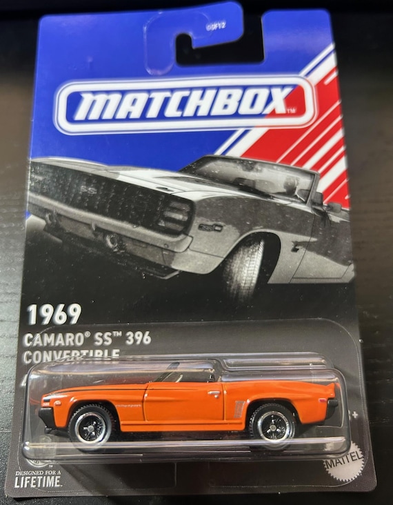 Matchbox 1969 Chevrolet Camaro SS 396 Convertible-orange With