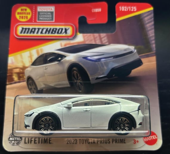 Matchbox 2023 Toyota Prius Prime-white With Black Interior-short