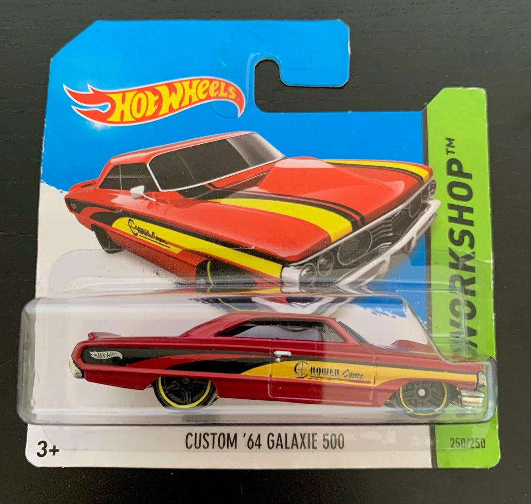 Hot Wheels 1964 Custom Ford Galaxie 500-red With Black Interior