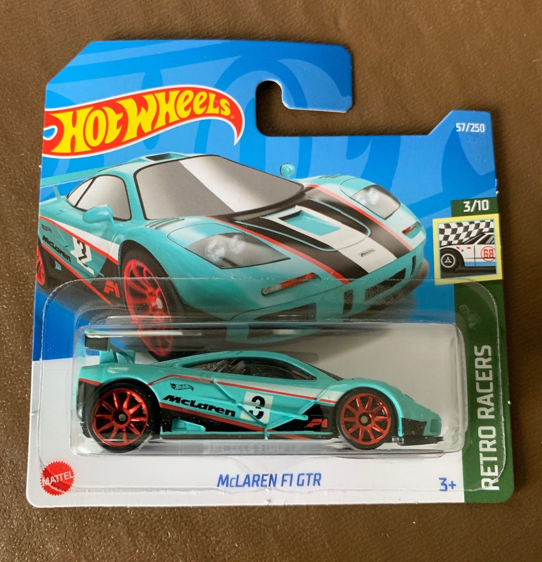 Hot Wheels Mclaren F1-turquise With Red Wheels-retro Racers Short