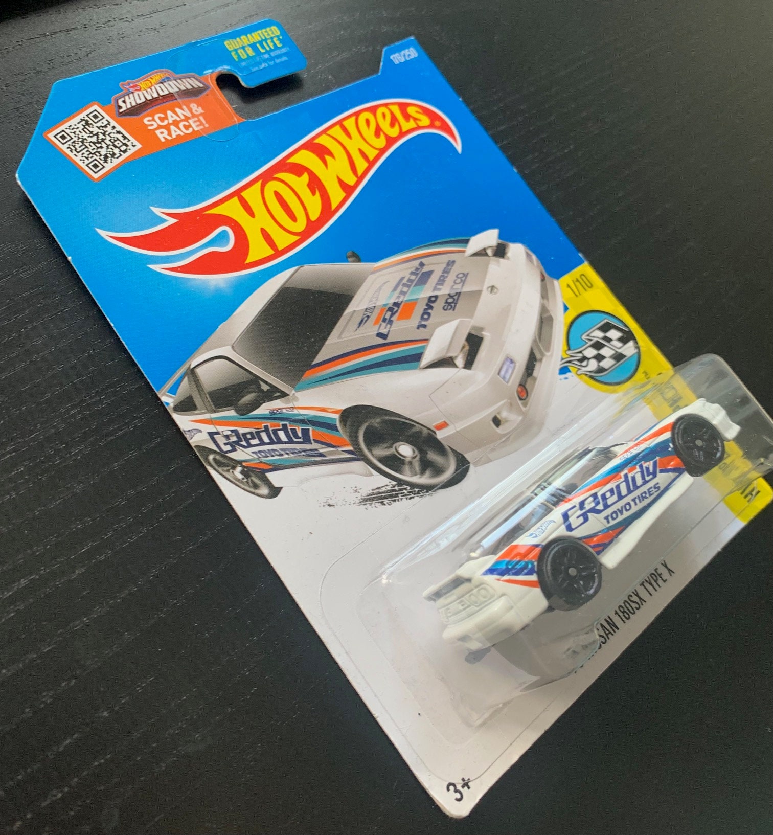 Hot Wheels 1996 Nissan 180SX Type X-white With Black Wheels- Long