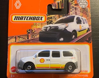 Matchbox Renault Kangoo-White  With Black Wheels-Short Card-Hard to Find Collector Miniature Model 1/64