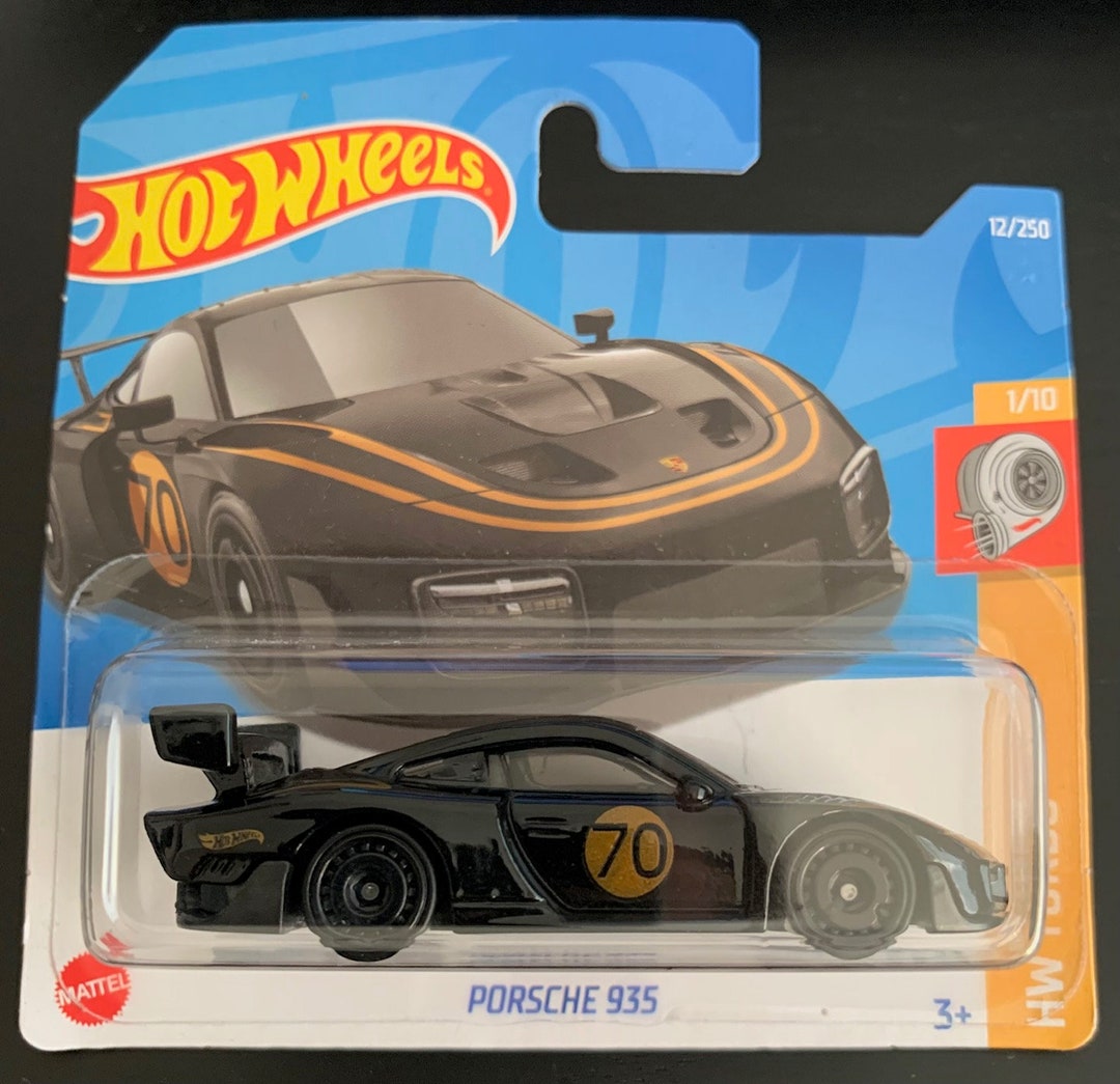 Hot Wheels Porsche 935-black With Black Wheels- Short Card-hw Turbo ...