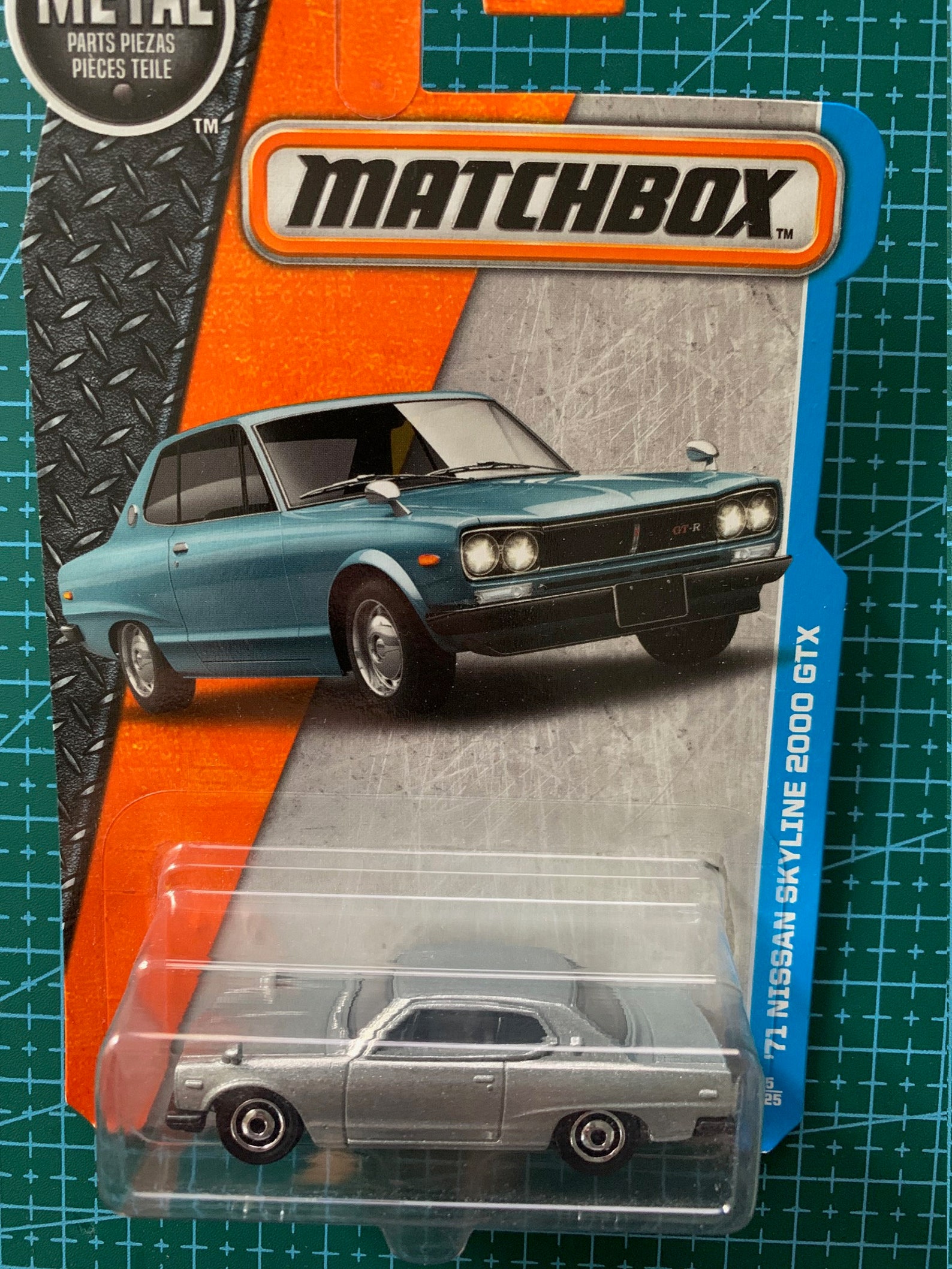 Matchbox 1971 Nissan Skyline 2000 Gtxsilver Long Card hard Etsy