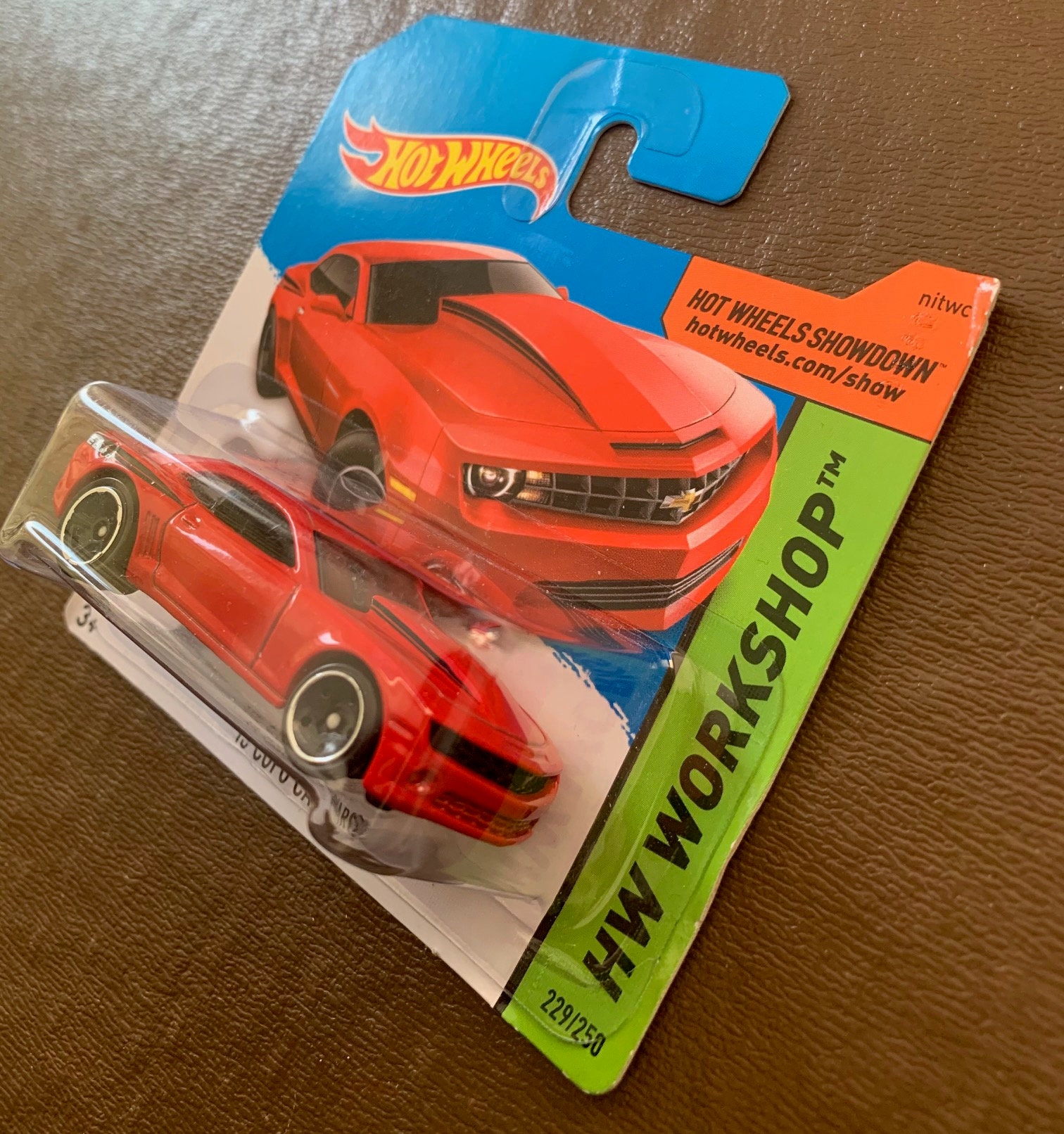 Hot Wheels 2013 Chevrolet COPO Camaro-red-2014 HW Workshop