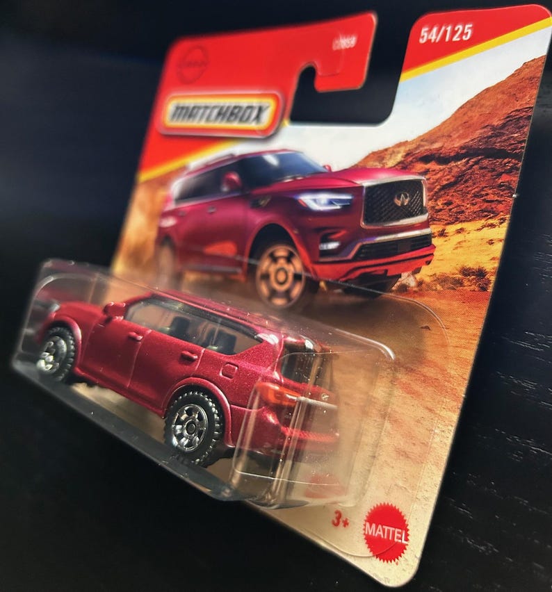Matchbox 2022 Infinity QX80 Suv-red With Black Interior-short Card ...