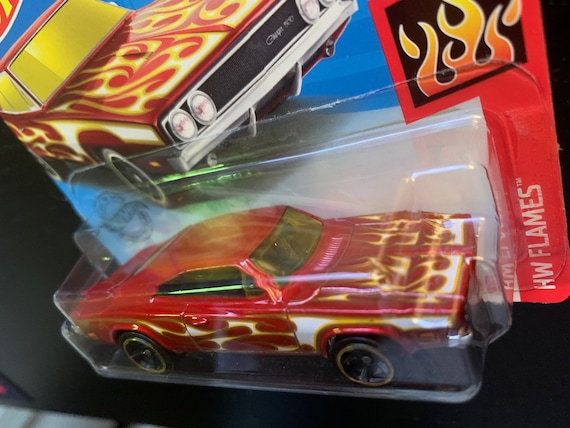 ホットウィール '69 ダッジ チャージャー 500 レッド 炎付き - 入手