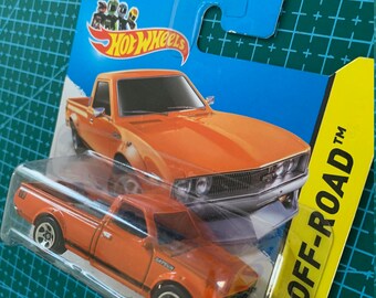 ホットウィール ダットサン 620 日産ピックアップ - オレンジと