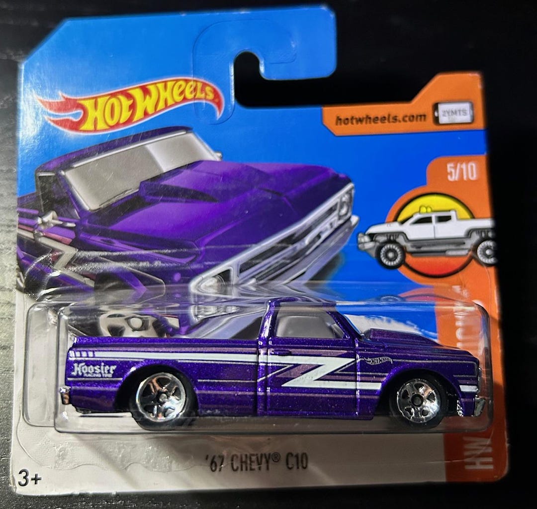 Hot Wheels 1967 Chevrolet C10-purple With Chrome Interior-hw Hot