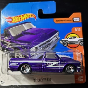 Hot Wheels 1967 Chevrolet C10-purple With Chrome Interior-hw Hot