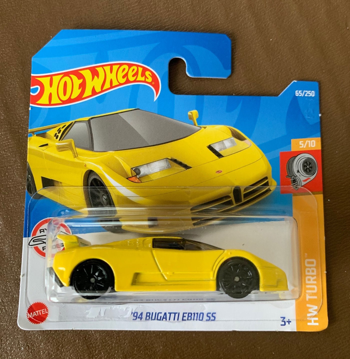 Hot Wheels 1994 Bugatti EB110 Ss-yellow With Black Interior-hw