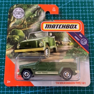 Matchbox VW Volkswagen Type 181-Green With Tan Interior-Short Card-Hard to Find Collector Miniature Model 1/64