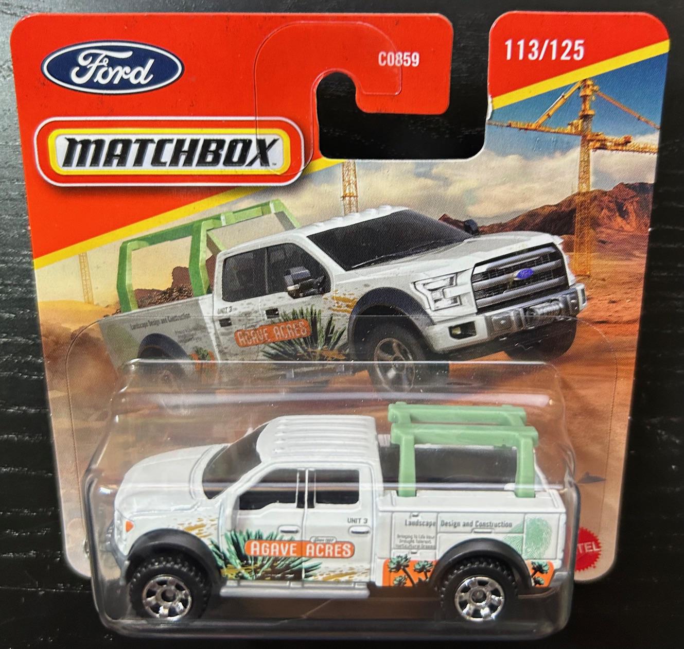 マッチボックス 2015 フォード F-150 - コントラクタートラック