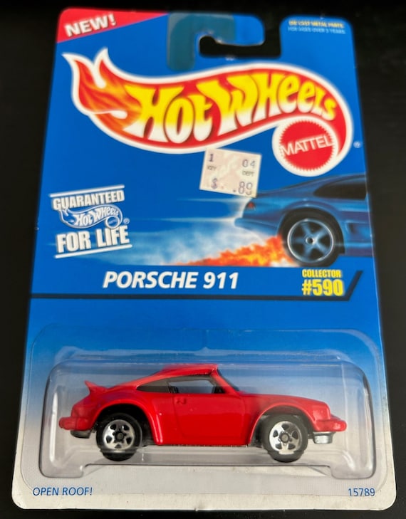 Hot Wheels Porsche 911- Red With Black Interior-1995 Edition- Long
