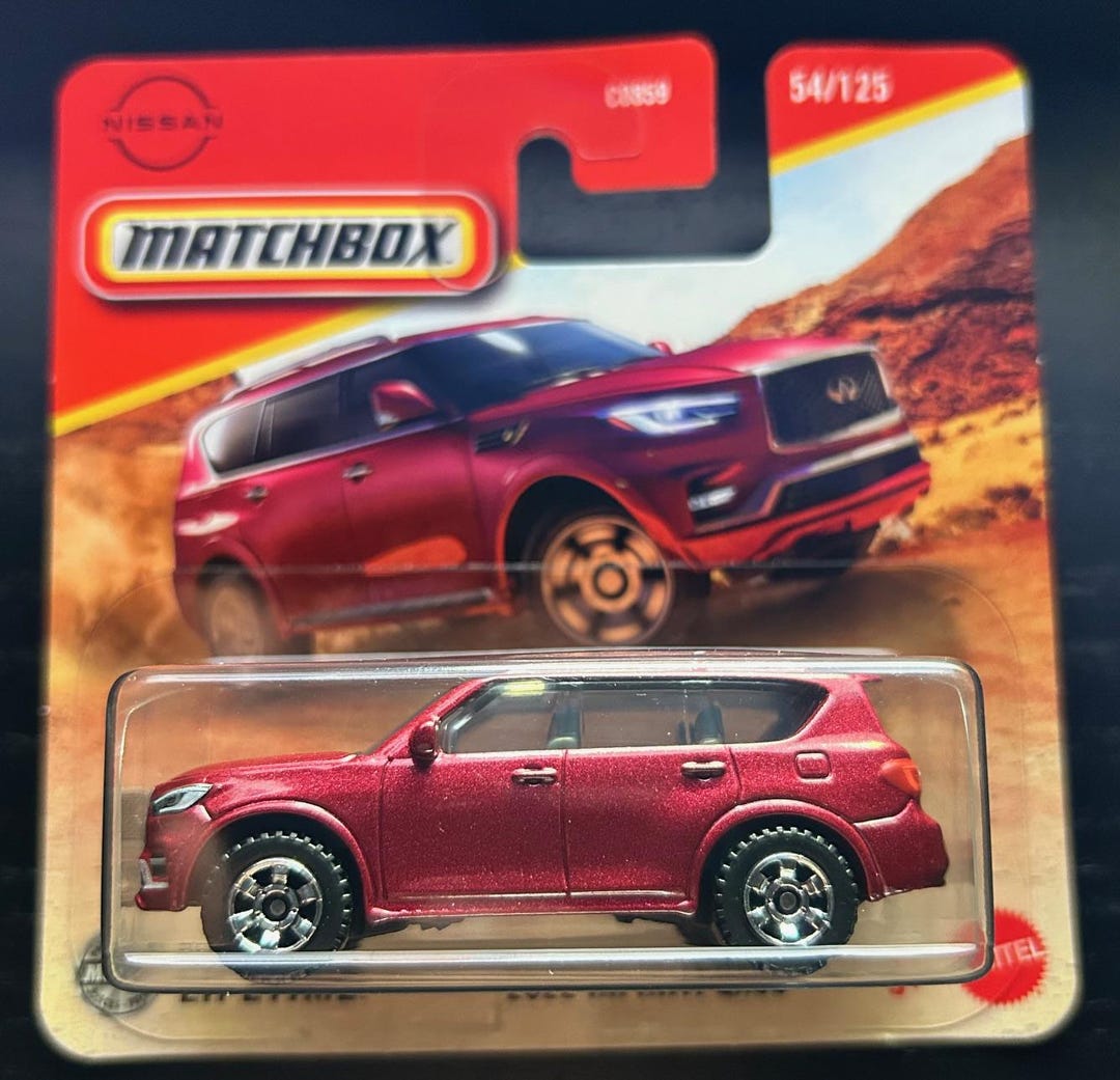 Matchbox 2022 Infinity QX80 Suv-red With Black Interior-short Card ...