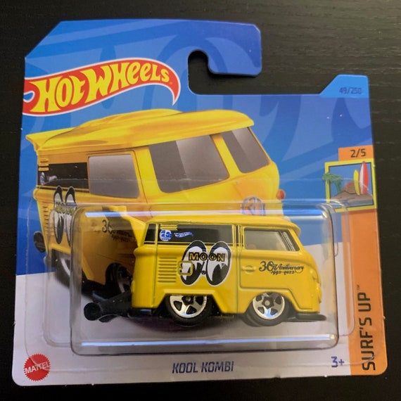 Hot Wheels KOOL Kombi-vw Volkswagen-yellow-moon Eyes-short