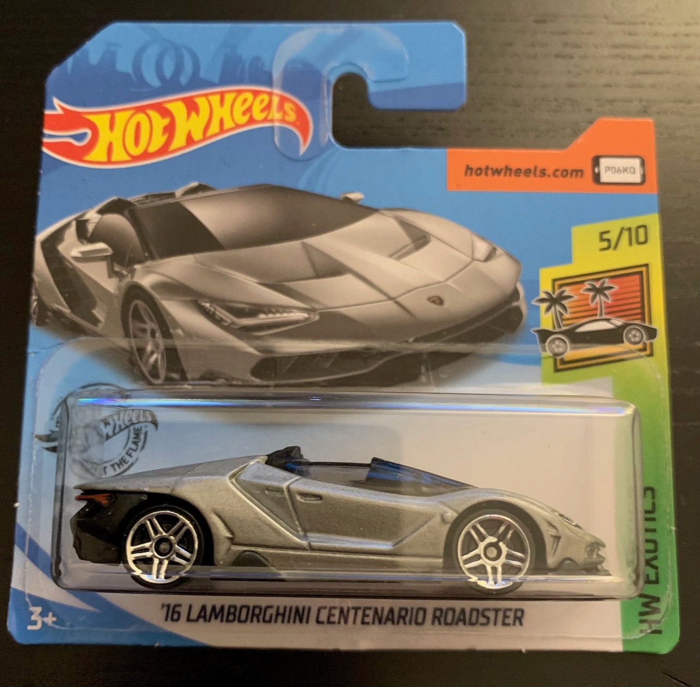 Hot Wheels 2016 Lamborghini Centenario Roadster-silver With Black