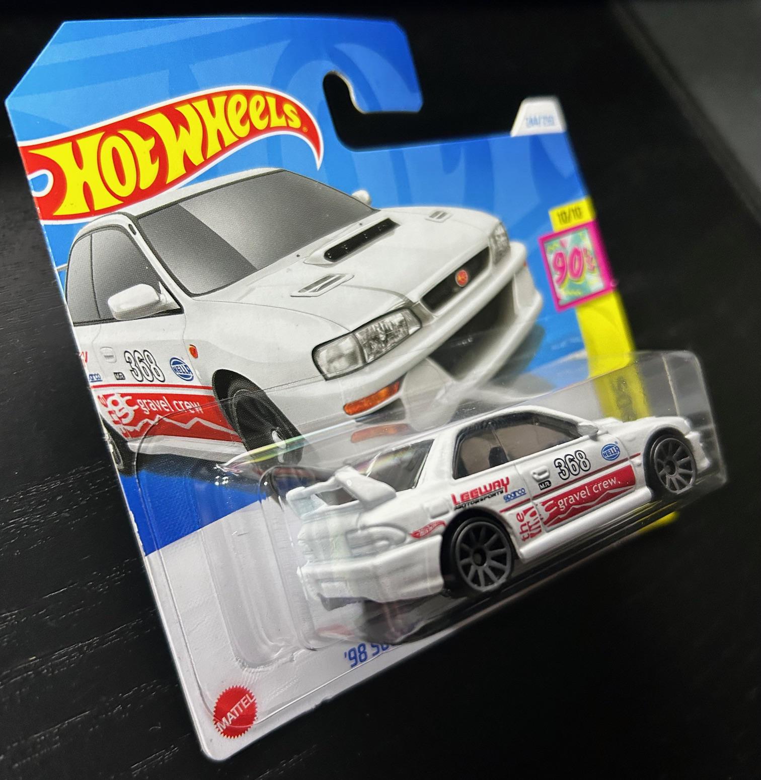 Hot Wheels 1998 Subaru Impreza 22B Sti-version- Matte White With