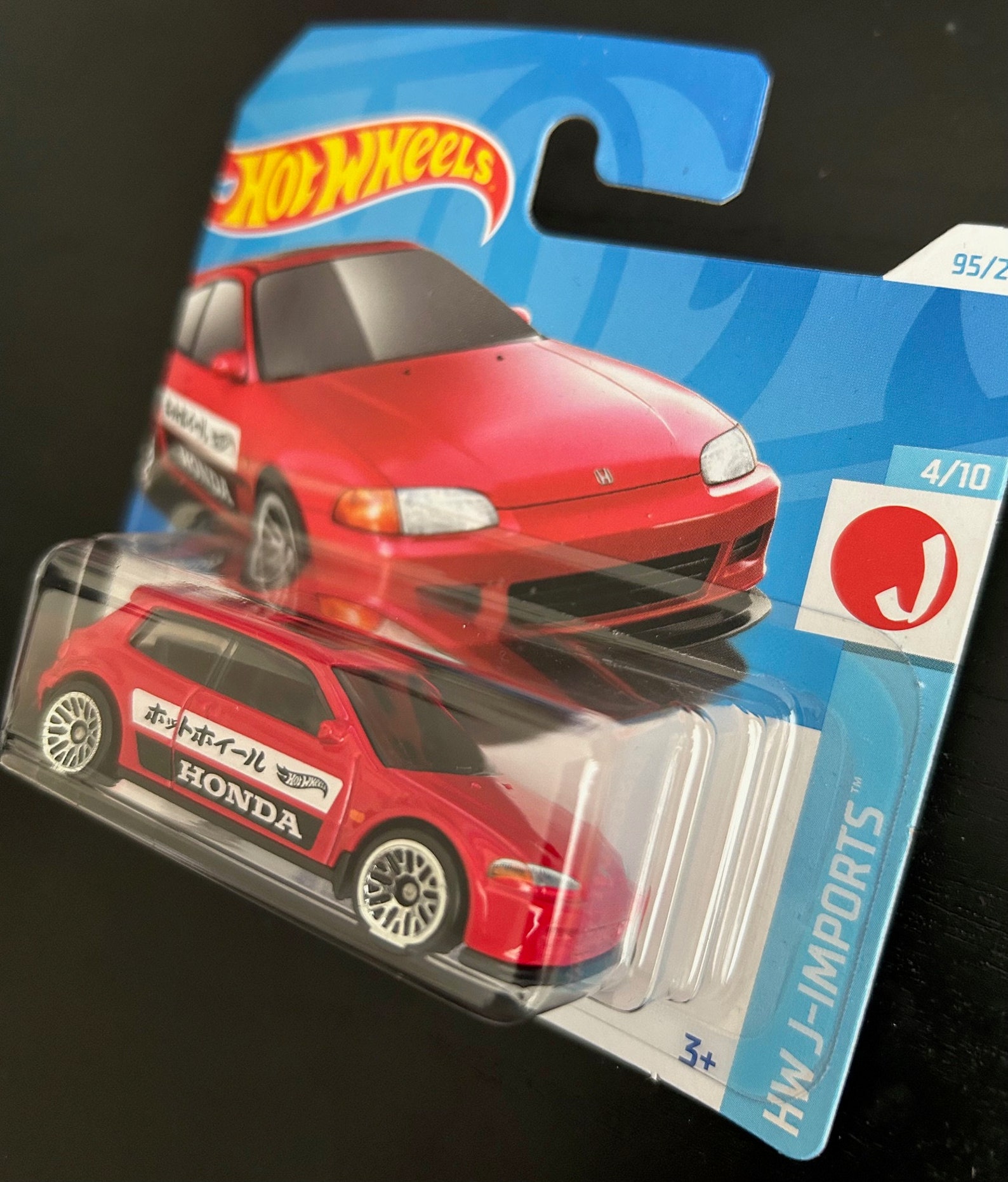 Hot Wheels 1/64 Honda Civic EG 1992 - Édition 58e Anniversaire Bleu & Or - Modèle 2026 Neuf