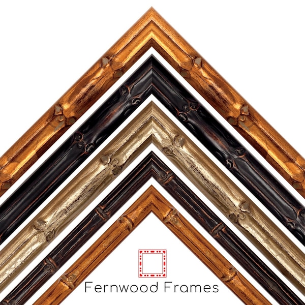 Bamboo Picture Frame, Gold, Light Gold, Dark Walnut Frames, 4x6, 5x7, 8x10