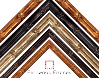 Bamboo Picture Frame, Gold, Light Gold, Dark Walnut Frames, 4x6, 5x7, 8x10