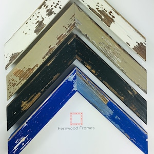 Rustic Weathered Wood Picture Frame: Colorful Photo Display (4x6, 5x7, 8x10)