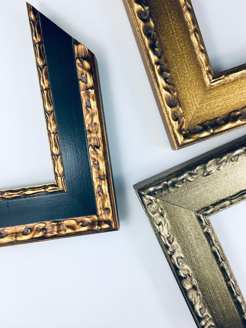 Ornate French Country Picture Frame 2 Silver Gold Etsy