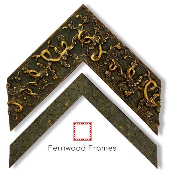 Gold Leaf Gothic Picture Frame: Ornate Baroque Style Wood