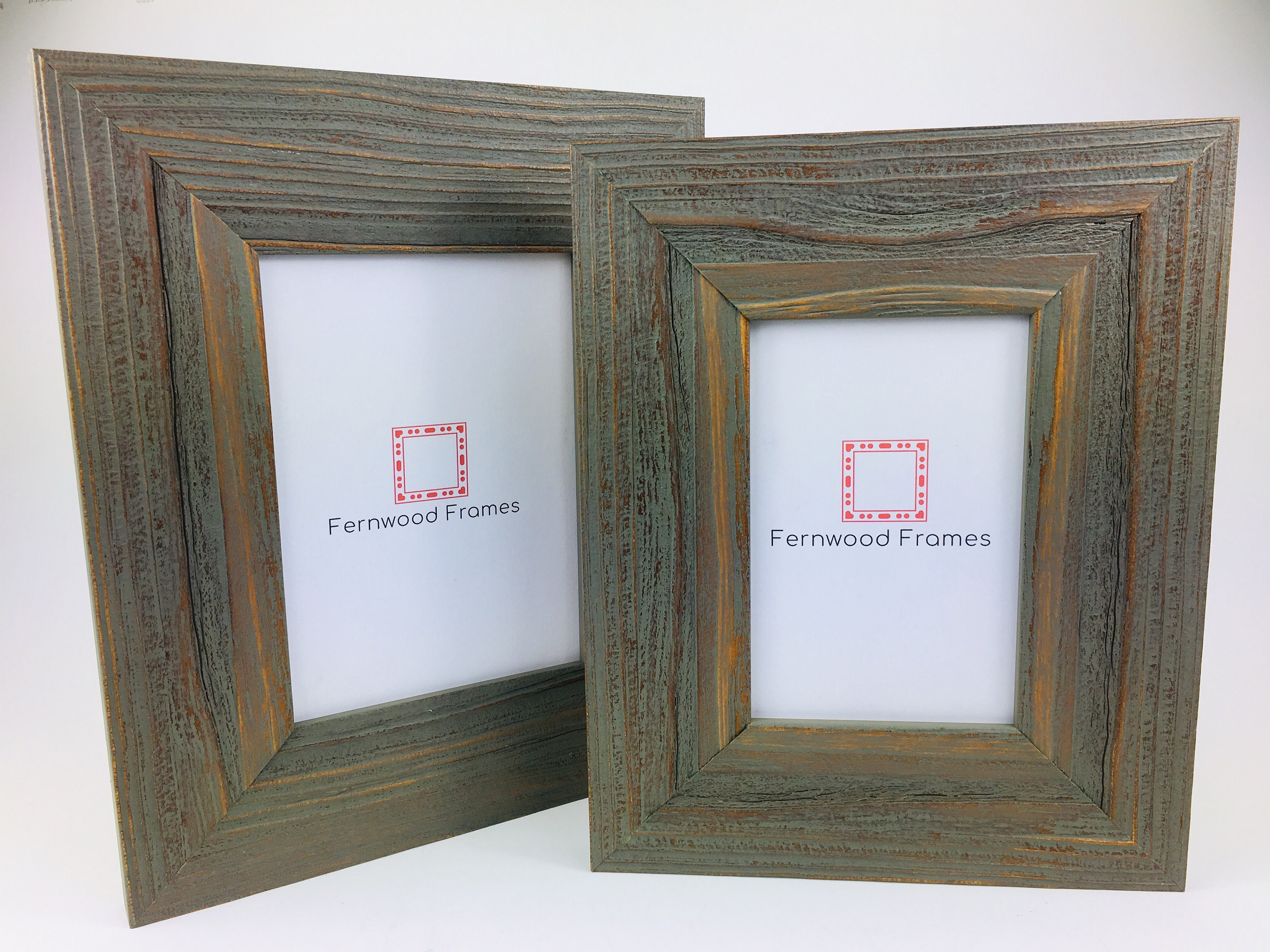 Visual Arts Old Wood Details Rustic Gray Barn Wood 11x14 Frame Hand