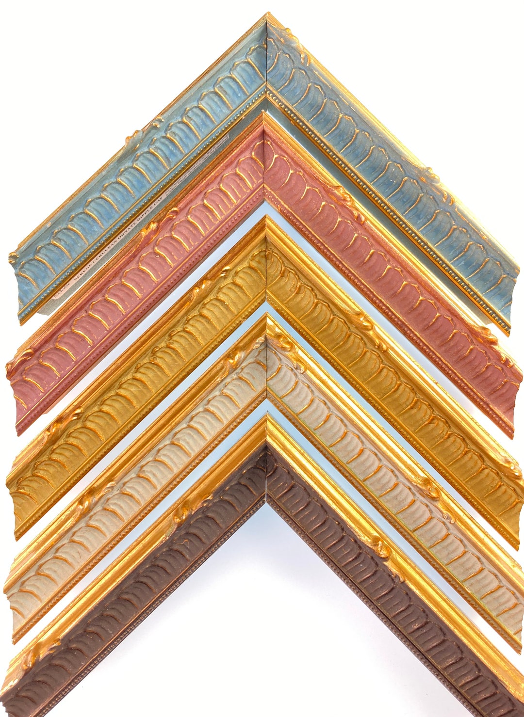 Ornate Victorian Gothic Picture Frames Gold Black Blue Red Grey Picture