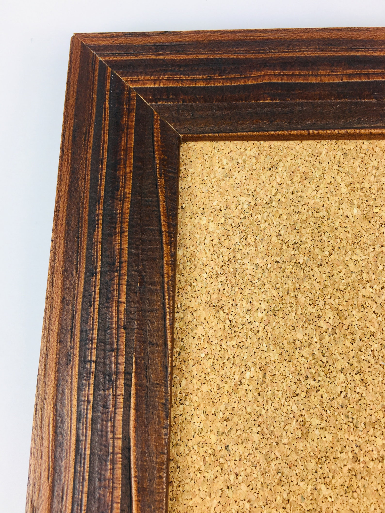 Picture Frame Rustic Farmhouse Cork Board Distressed Etsy