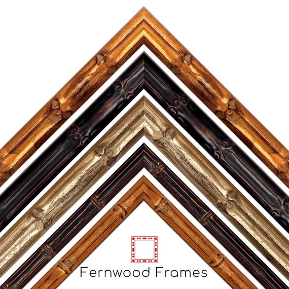 Bamboo Picture Frame, Gold, Light Gold, Dark Walnut Frames, 4x6, 5x7, 8x10