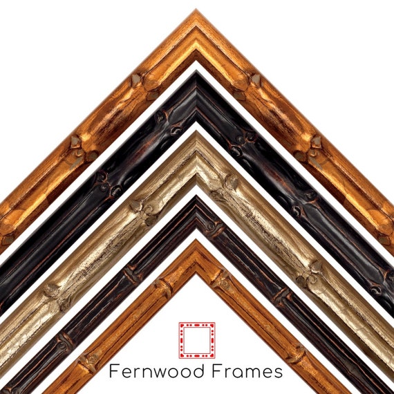 Bamboo Picture Frame Gold Light Gold Dark Walnut Frames Etsy