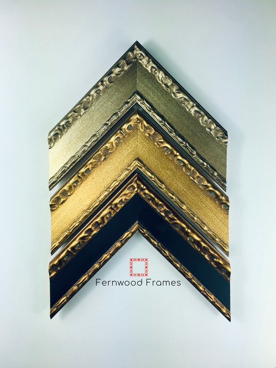 Ornate French Country Picture Frame,  2" Silver, Gold, Black Photo Frames, 4x6, 5x7, 8x10