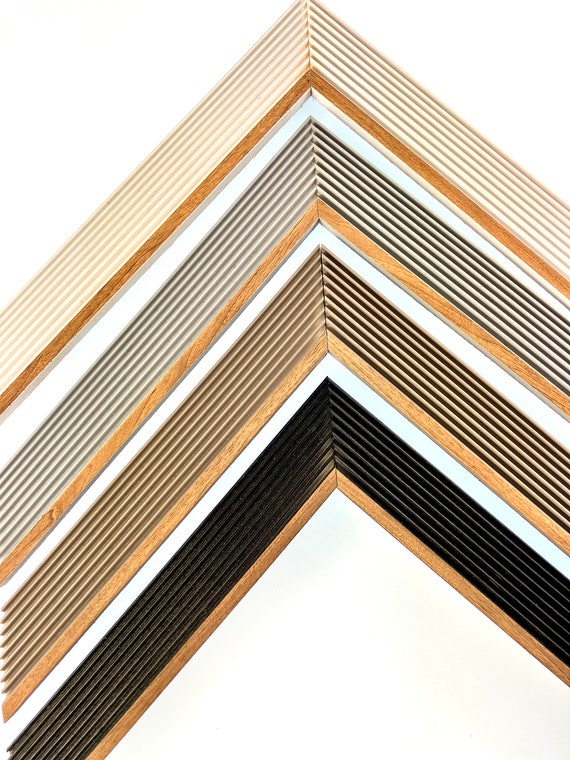 Handmade Retro Vinyl Record Wood Frame | 70s Vintage Picture Frame | Custom Sizes & Colors | Wedding Gift, Family Photos, Art Display