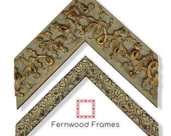 Gold Leaf French Gothic Frame: Ornate Wood Baroque Picture Frame