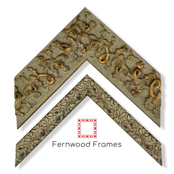 Gold Leaf French Gothic Frame: Ornate Wood Baroque Picture Frame