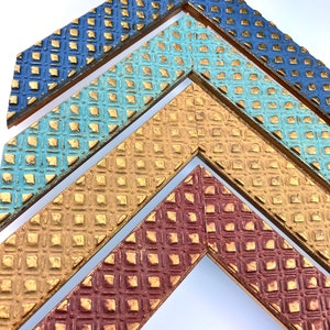 Vintage French Gold Leaf Picture Frame - Antique Style in Vibrant Colors for Family Photos, Weddings, Art | Handmade Wood Frame 4x6, 5x7,