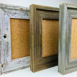 Farmhouse Distressed Cork Board, Rustic Bulletin Boards, Barn Wood Frame, Rustic Picture Frame, 5x7, 8x10, 16x20